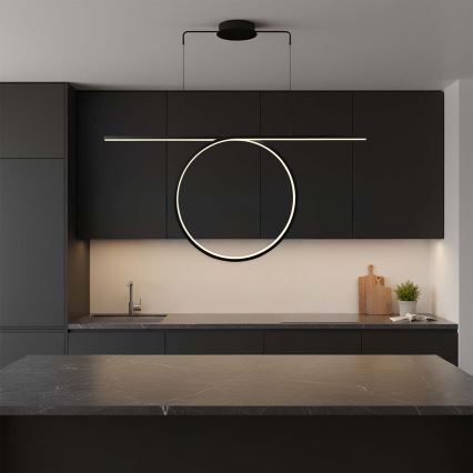 LED-pendel på wire ODETTA LED/42W/230V 4000K sort