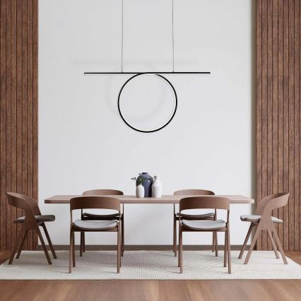 LED-pendel på wire ODETTA LED/42W/230V 4000K sort