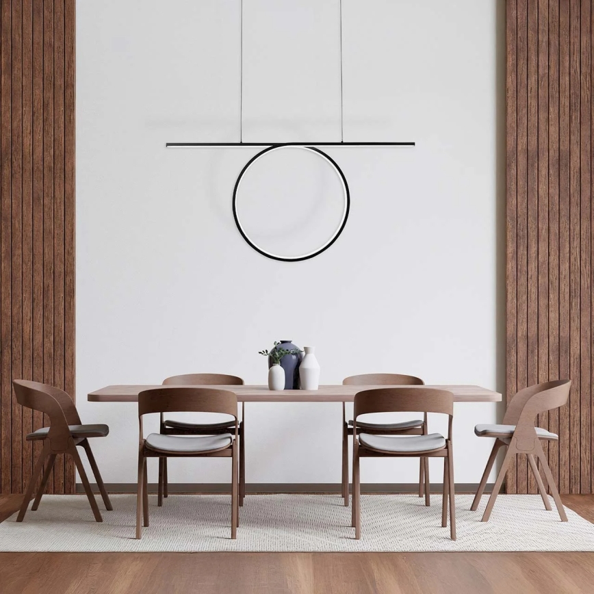 LED-pendel på wire ODETTA LED/42W/230V 4000K sort