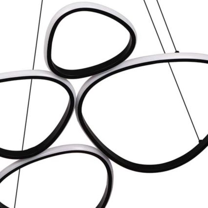 LED-pendel på wire PETRA LED/58W/230V 4000K sort