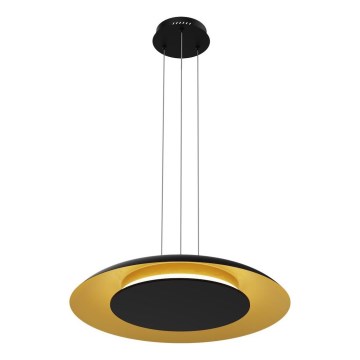 LED-pendel på wire PIATTINO LED/30W/230V 2700/3200/4000K Ø 40 cm sort/guld