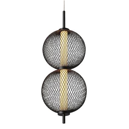 LED-pendel på wire PUMA LED/10W/230V Ø 14 cm sort
