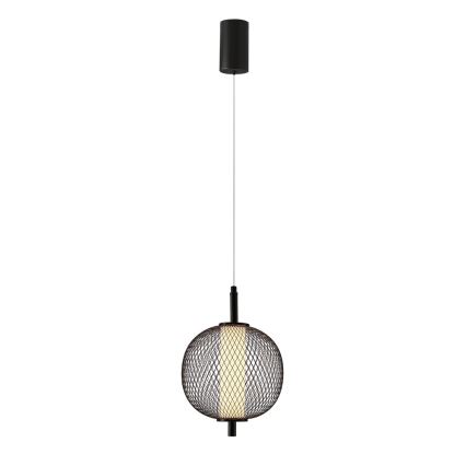 LED-pendel på wire PUMA LED/10W/230V Ø 20 cm sort