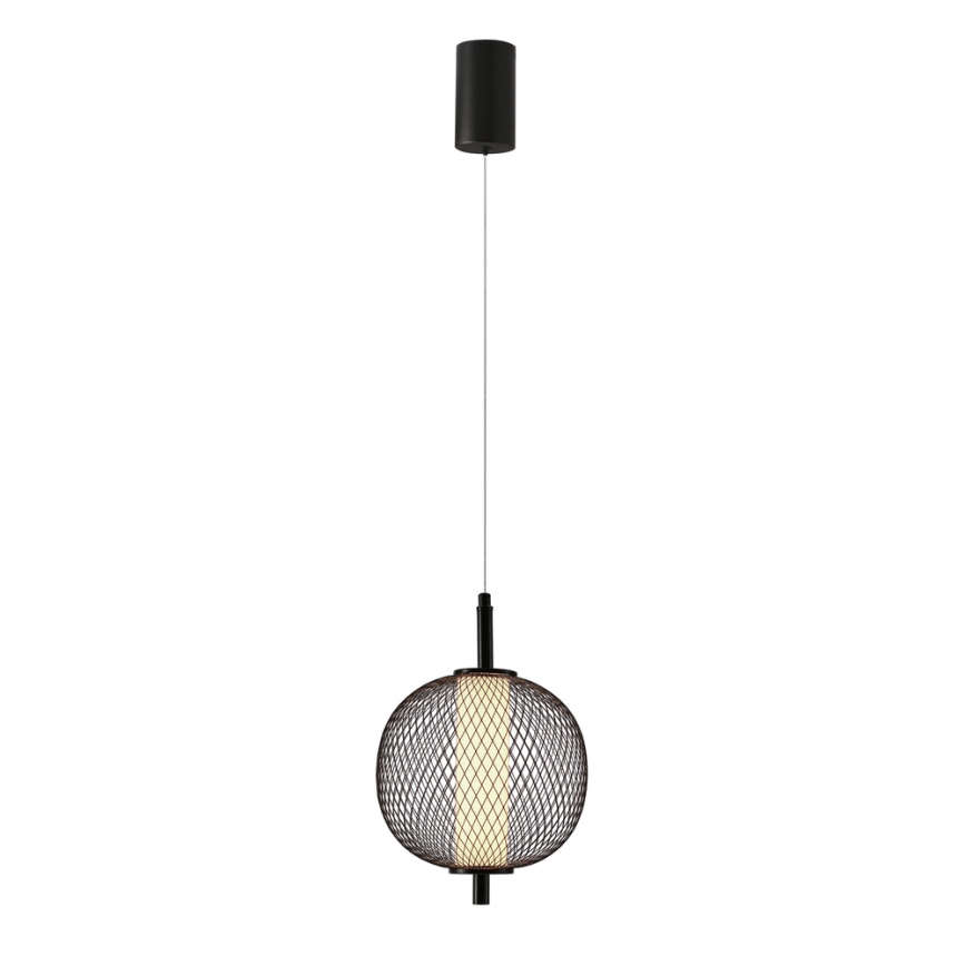 LED-pendel på wire PUMA LED/10W/230V Ø 20 cm sort