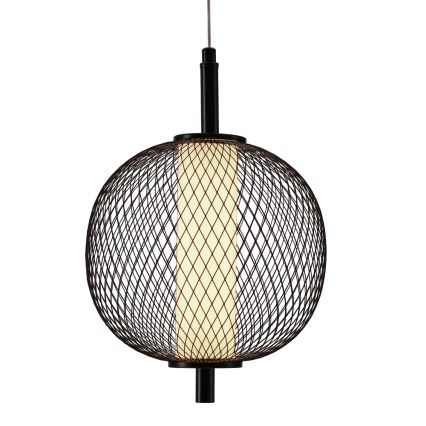 LED-pendel på wire PUMA LED/10W/230V Ø 20 cm sort