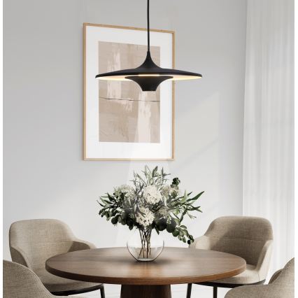 LED-pendel på wire RENE LED/19W/230V CRI 90 sort