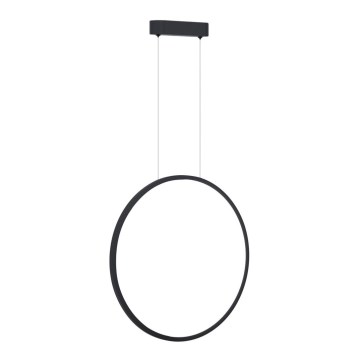LED-pendel på wire SATURNO LED/28W/230V Ø 50 cm IP44 sort