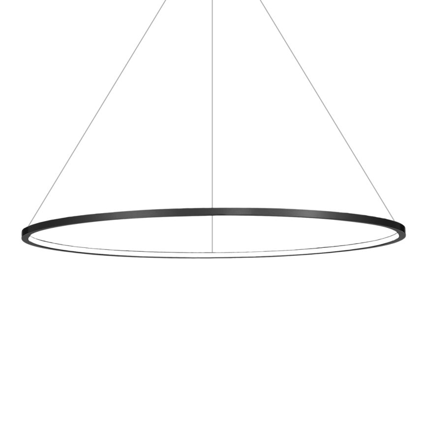 LED-pendel på wire SATURNO LED/57W/230V Ø 100 cm IP44 sort