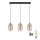 LED-pendel på wire SEBO 3xE27/15W/230V sort/røgfarvet beige