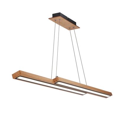 LED-pendel på wire SENTO LED/19W/230V træ