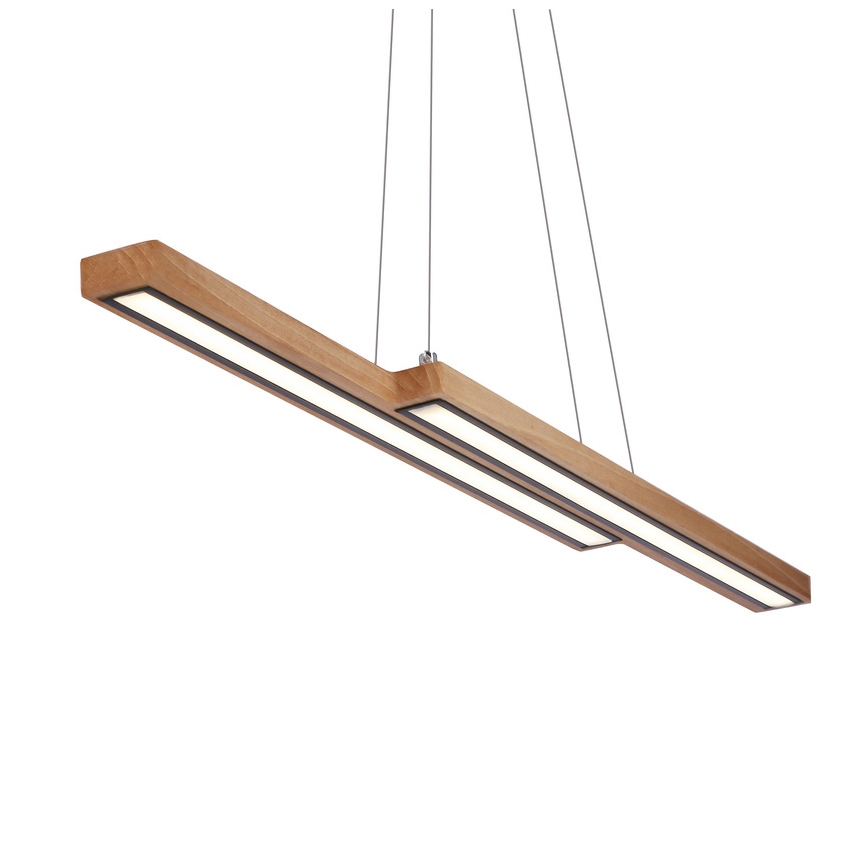 LED-pendel på wire SENTO LED/19W/230V træ