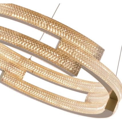 LED-pendel på wire TARJA LED/36W/230V 3000/4000/6000K Ø 60 cm guld