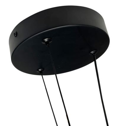 LED-pendel på wire TRIANGLE LED/40W/230V 3000/4000/6000K Ø 60 cm sort