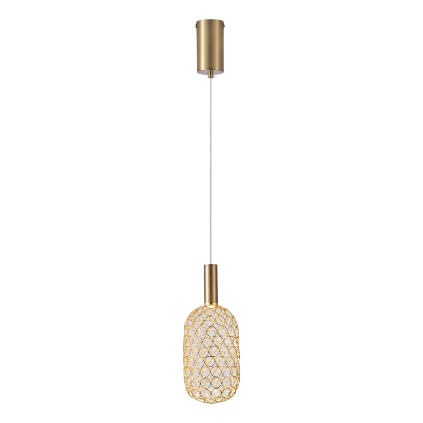 LED pendel PERFORATO LED/6,3W/230V 3000K guldfarvet diameter 13 cm