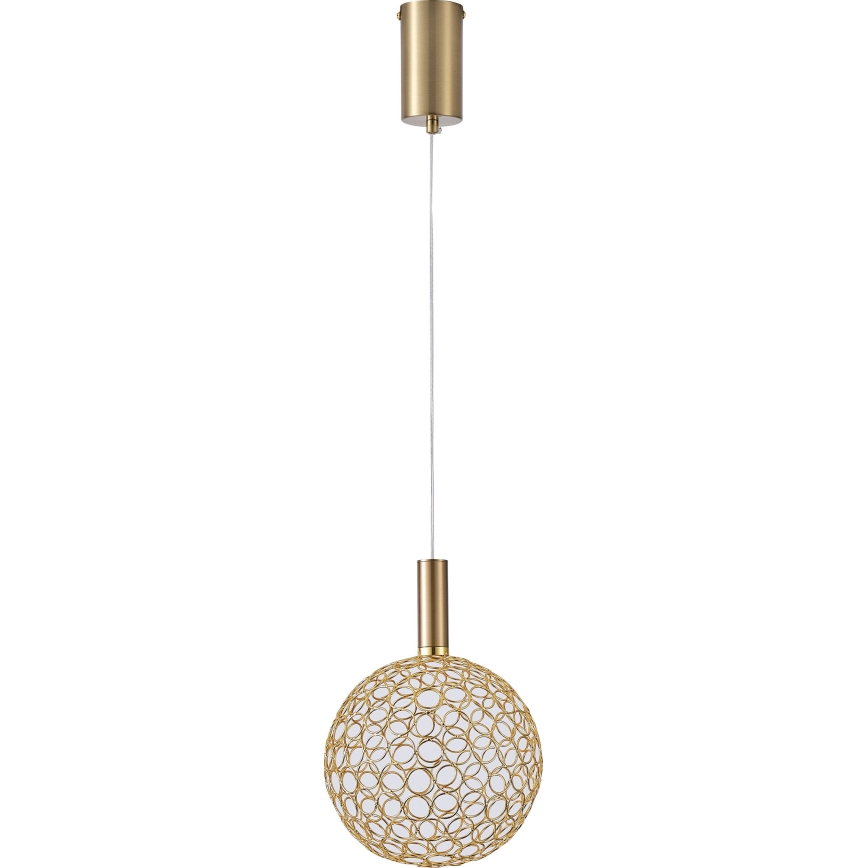 LED pendel PERFORATO LED/6,3W/230V 3000K guldfarvet diameter 20 cm