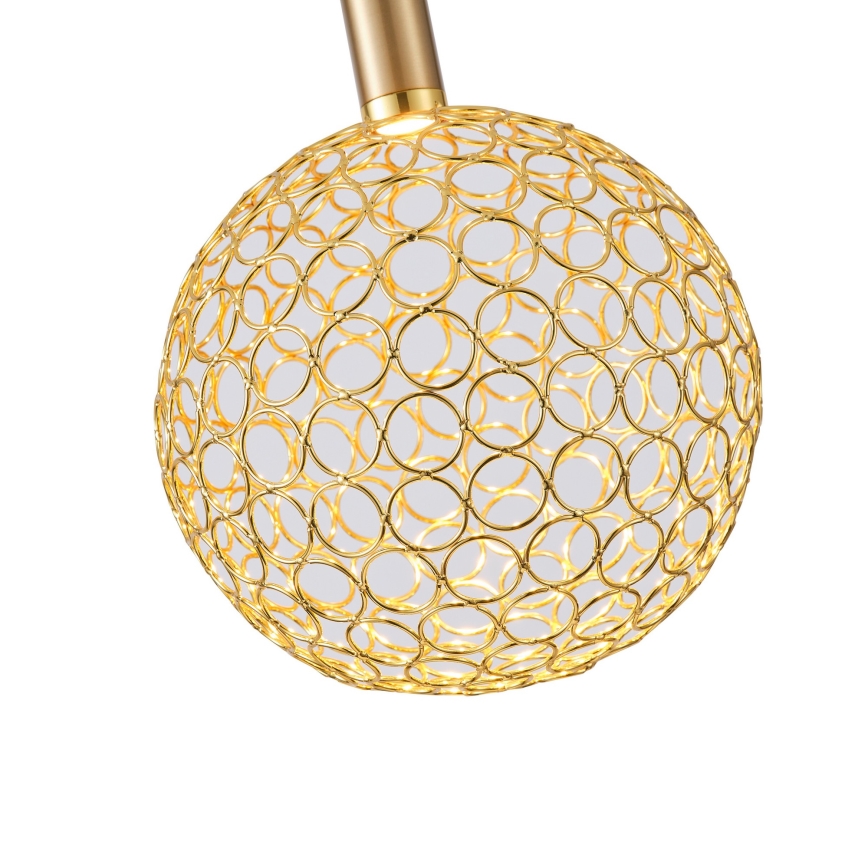 LED pendel PERFORATO LED/6,3W/230V 3000K guldfarvet diameter 20 cm