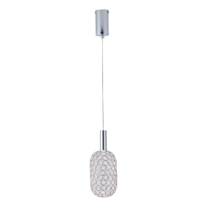LED pendel PERFORATO LED/6,3W/230V 3000K skinnende krom diameter 13 cm