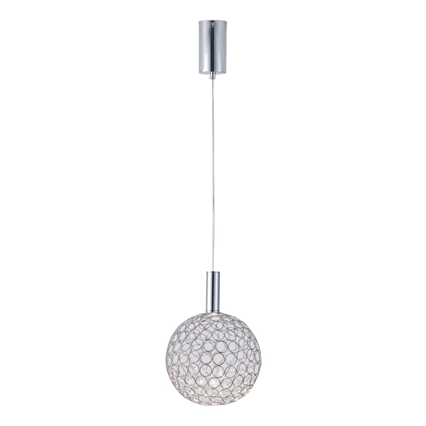 LED pendel PERFORATO LED/6,3W/230V 3000K skinnende krom diameter 20 cm