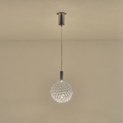 LED pendel PERFORATO LED/6,3W/230V 3000K skinnende krom diameter 20 cm