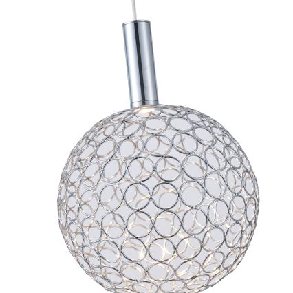 LED pendel PERFORATO LED/6,3W/230V 3000K skinnende krom diameter 20 cm