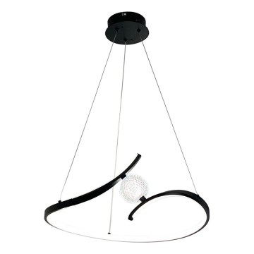 LED pendel PERLA LED/34W/230V sort
