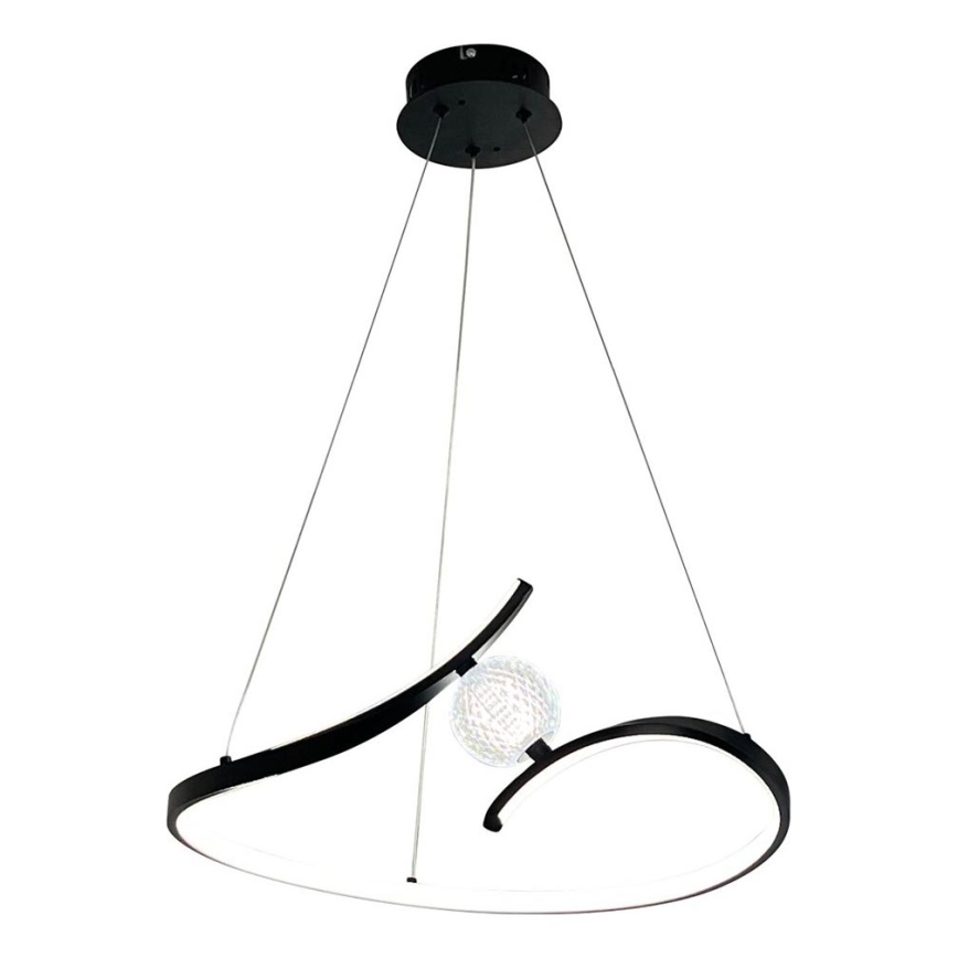 LED pendel PERLA LED/34W/230V sort