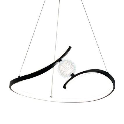 LED pendel PERLA LED/34W/230V sort