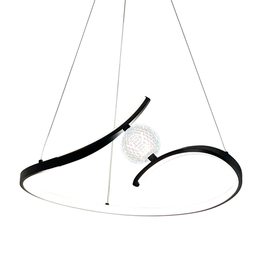 LED pendel PERLA LED/34W/230V sort