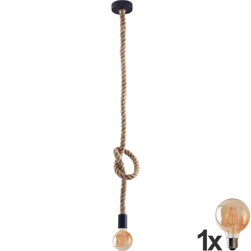 LED pendel ROPE 1xE27/8W/230V