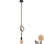 LED pendel ROPE 1xE27/8W/230V