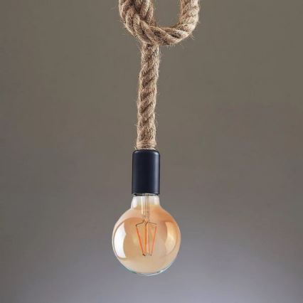 LED pendel ROPE 1xE27/8W/230V