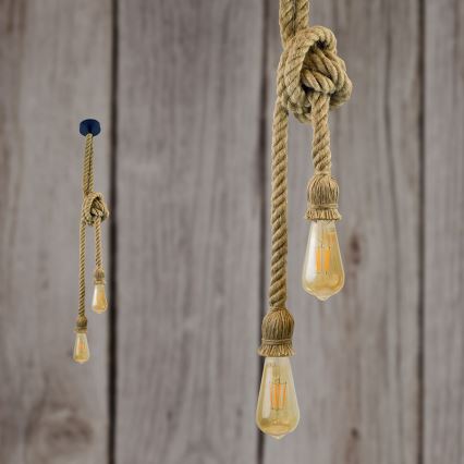 LED pendel ROPE 2xE27/10W/230V