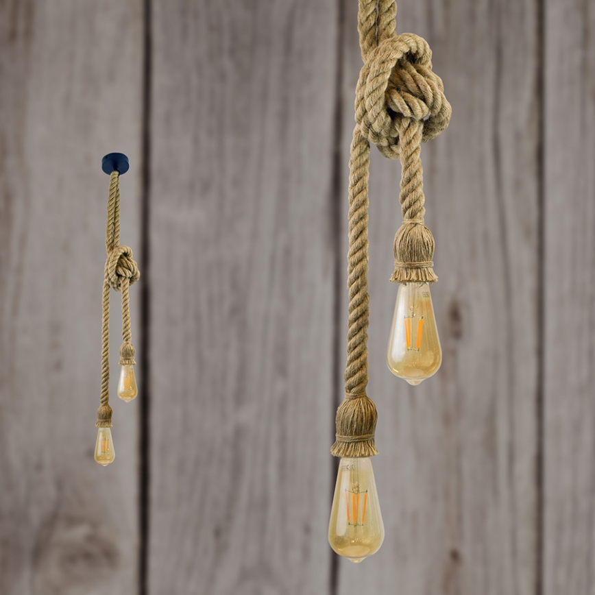 LED pendel ROPE 2xE27/10W/230V