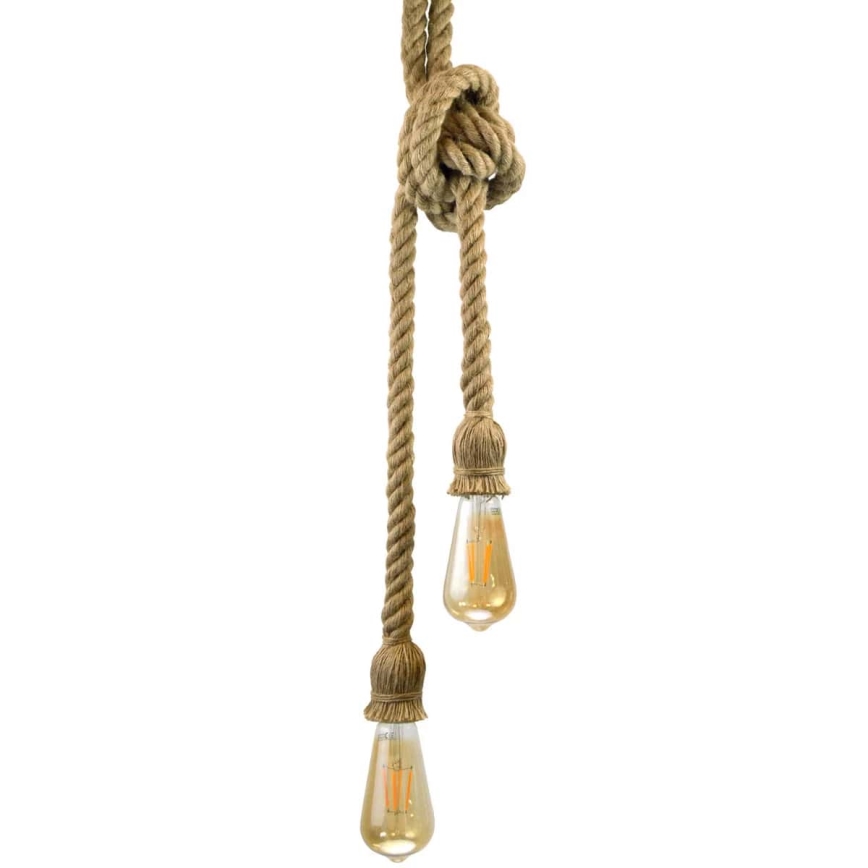 LED pendel ROPE 2xE27/10W/230V