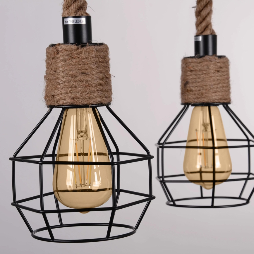 LED pendel ROPE ALEGRA 4xE27/10W/230V
