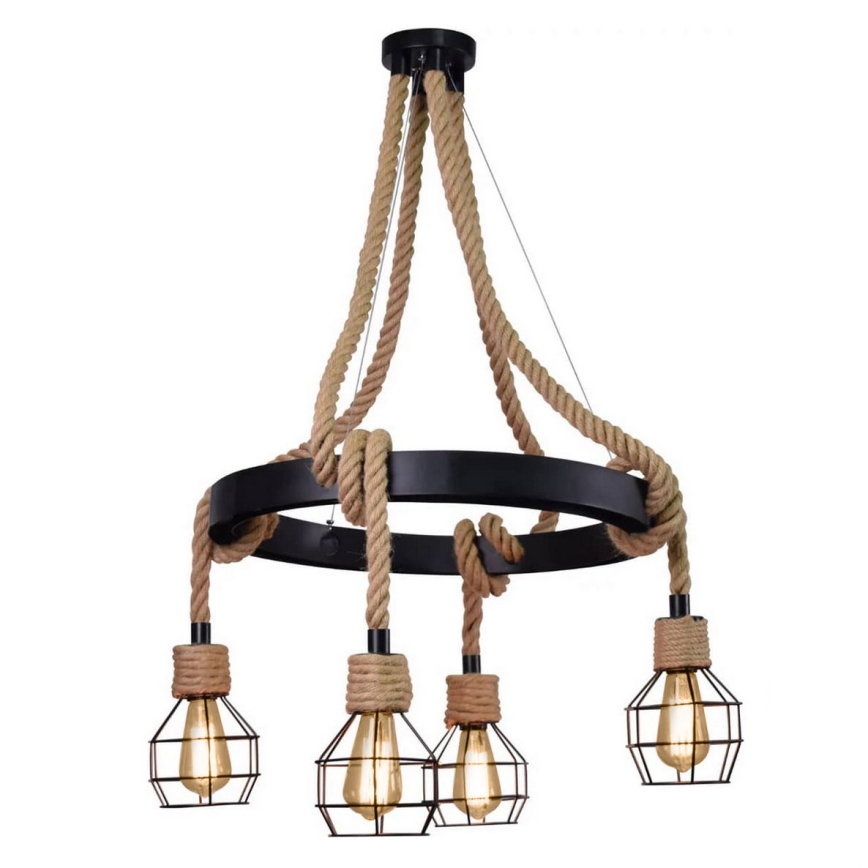 LED pendel ROPE ALEGRA 4xE27/10W/230V
