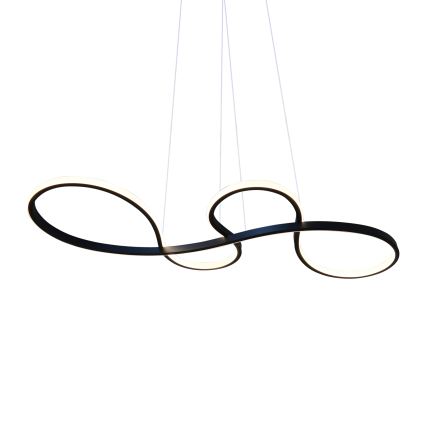 LED pendel SALSA LED/38W/230V 4000K sort