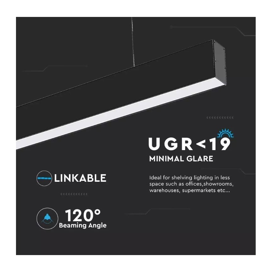 LED pendel SAMSUNG CHIP LED/40W/230V 3000K/4000K/6400K