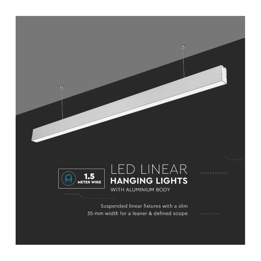 LED pendel SAMSUNG CHIP LED/40W/230V 4000K sølvfarvet
