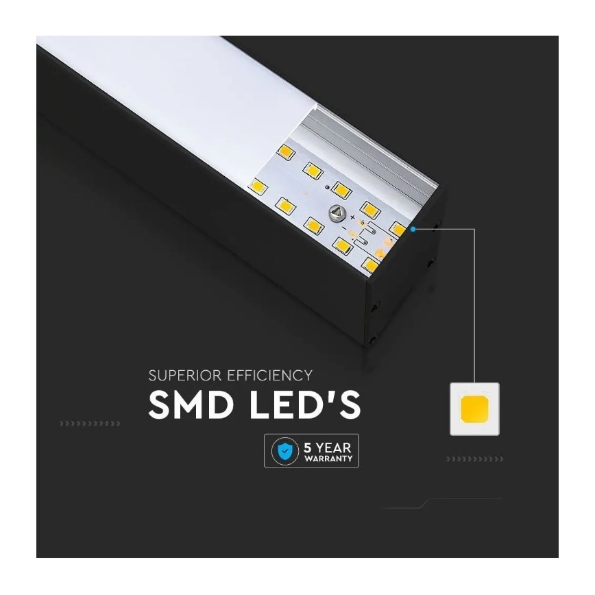 LED pendel SAMSUNG CHIP LED/40W/230V 6400K sort