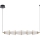 LED pendel SANSA LED/11W/230V guldfarvet/transparent