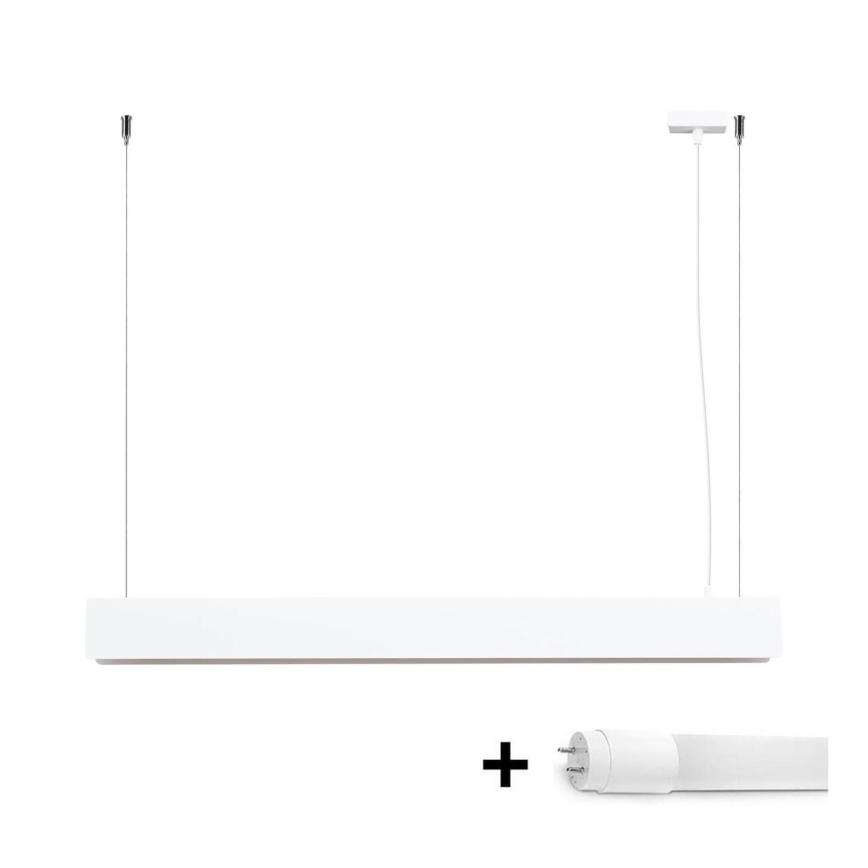 LED pendel SPARK 1xG13/8,5W/230V hvid