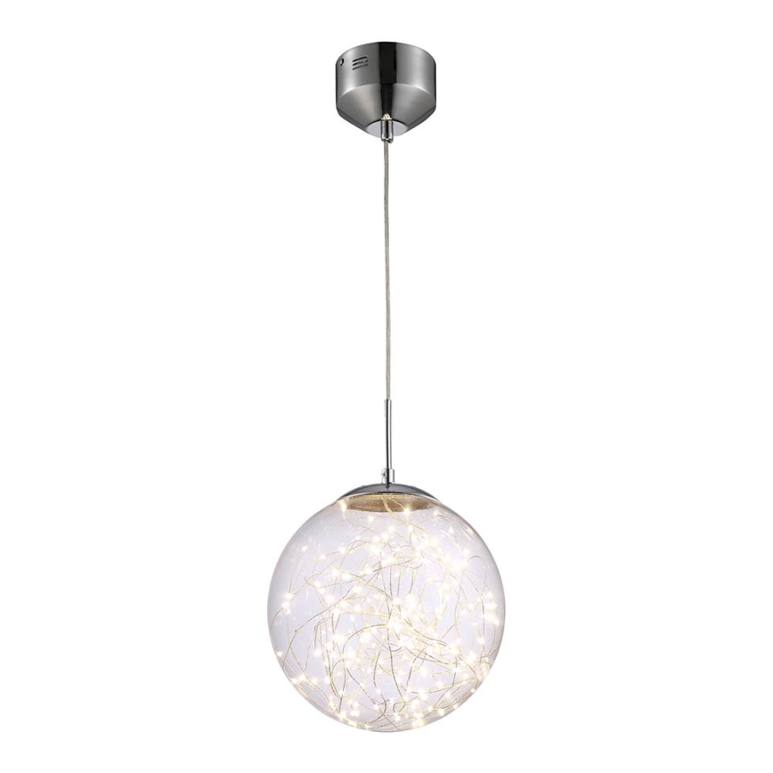 LED pendel STARS LED/15W/230V mat krom