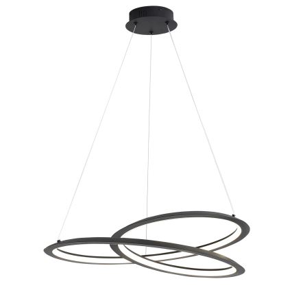 LED pendel TANGO LED/44W/230V 4000K diameter 60 cm sort
