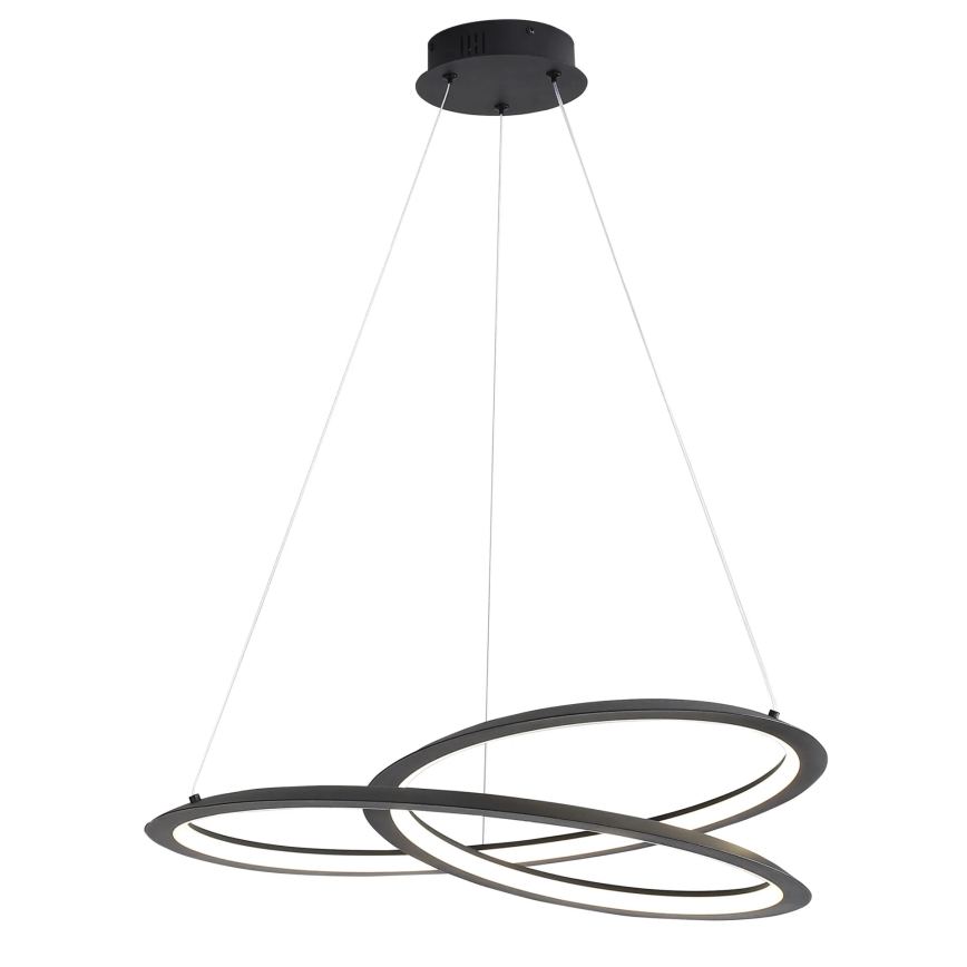 LED pendel TANGO LED/44W/230V 4000K diameter 60 cm sort