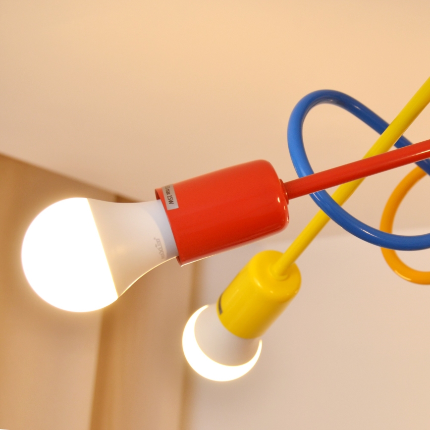 LED pendel til børn OXFORD 5xE27/15W/230V