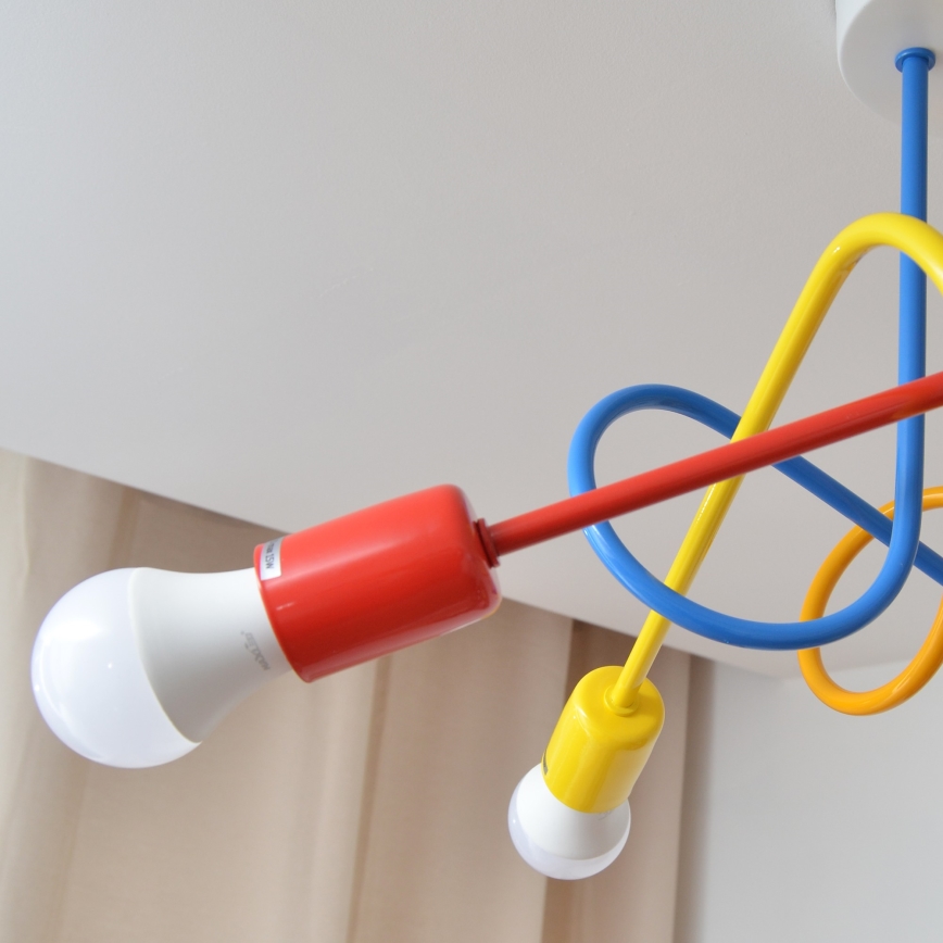 LED pendel til børn OXFORD 5xE27/15W/230V