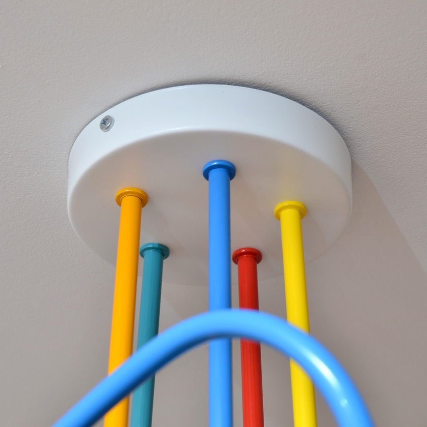 LED pendel til børn OXFORD 5xE27/15W/230V