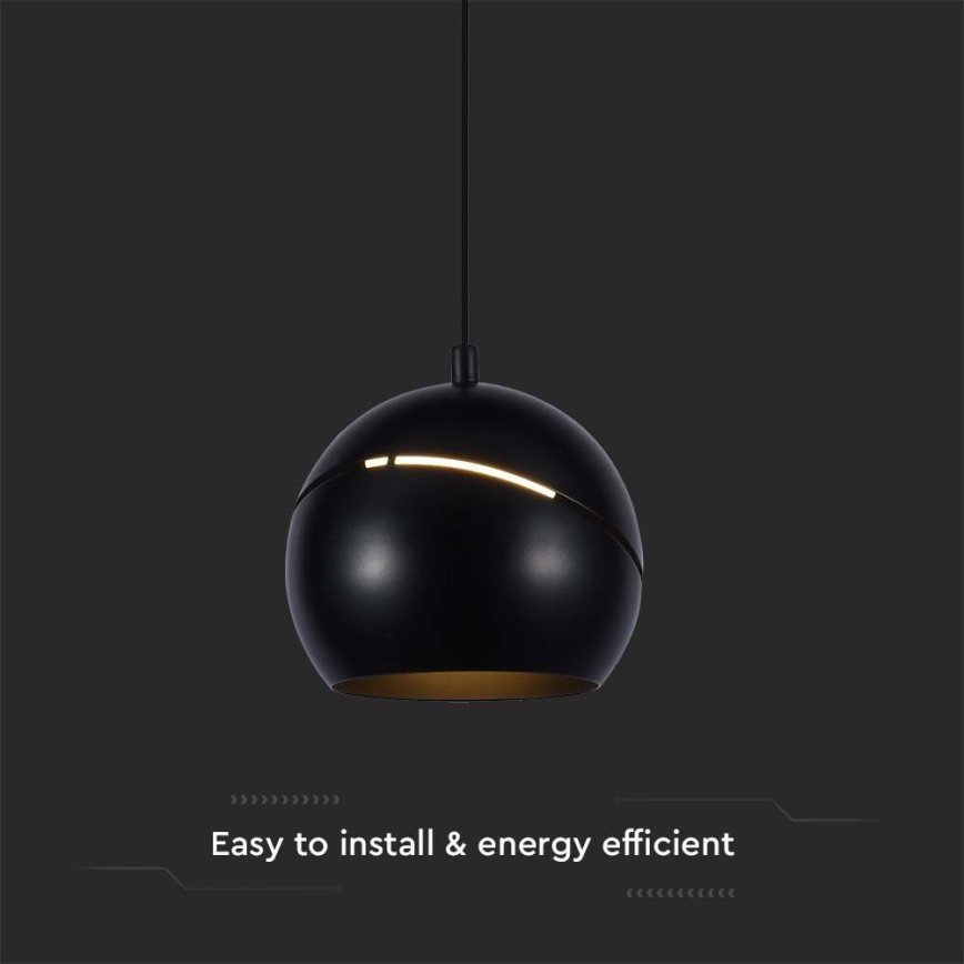 LED pendel touch-funktion LED/8,5W/230V 3000K sort