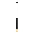 LED Pendel TUBA 1xGU10/20W/230V sort